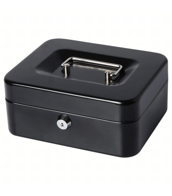 Metalinis seifas pinigams, monetoms ir dokumentams su užraktu