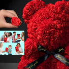 Lokys su rožėmis LED – Dovana Mamai, Merginai, Močiutei (25 cm)