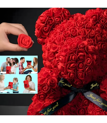 Lokys su rožėmis LED – Dovana Mamai, Merginai, Močiutei (25 cm)