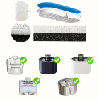 Keičiamų filtrų komplektas fontano girdyklai šunims ir katėms, 8 vnt.