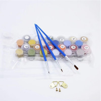 Tapyba pagal skaičius su rėmu 40 x 30 cm – Aukštos kokybės rinkinys tapymui