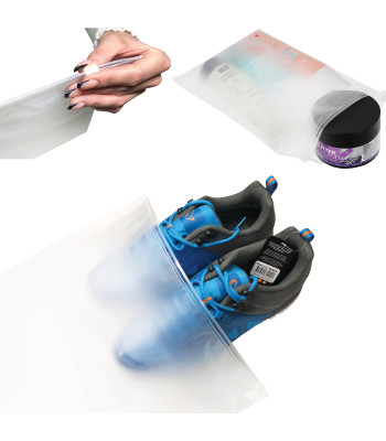 Matiniai maišeliai su užtrauktuku 400x450 50 vnt