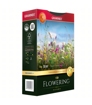 Premium Žydintis Vejos Mišinys 1kg 40m²