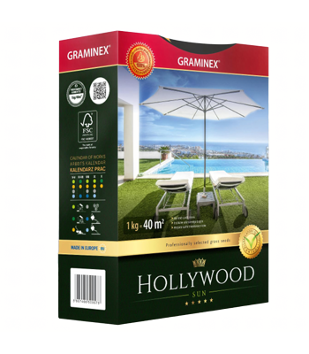 Premium Vejos Sėklų Mišinys HOLLYWOOD 1kg saulėtoms vietoms