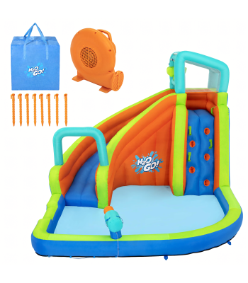 Bestway 53408 Pripučiamas Vandens Žaidimų Parkas su Čiuožykla ir Pūstuvu