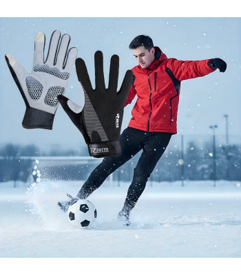 Žieminės sportinės pirštinės dviračiams ir bėgimui XL