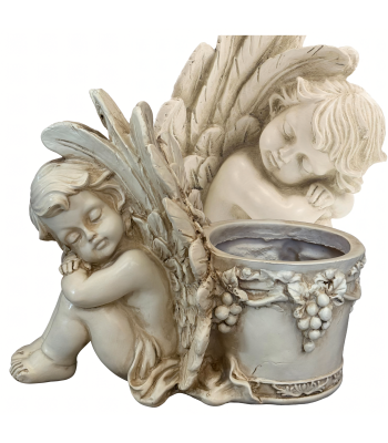 Statulėlė Vazonas Sodo Skulptūra Angeliukas