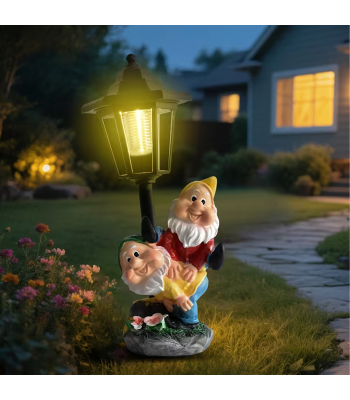 Sodo Saulės Lempa Dekoratyvinė Figūrėlė Nykštukas LED