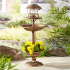 Sodo Dekoratyvinė Saulės LED Lempa ir Paukščių Lesyklėlė
