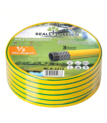 Trijų sluoksnių sodo žarna 1/2 50 m