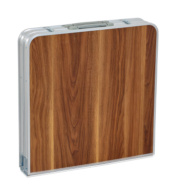 Sulankstomas Kempingo Stalas su 4 Kėdėmis ir Lagaminu