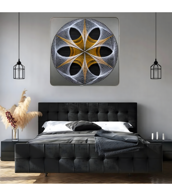 Kūrybinis rinkinys String Art 40 x 40 cm Geometrinis Ratas