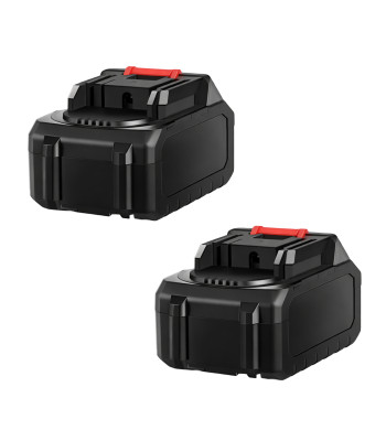 Akumuliatorinis Dvigubas Stalo Šlifuoklis su Dviem Akmenimis ir Dviem Akumuliatoriais