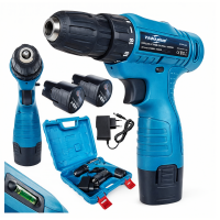 Akumuliatorinis Mini Grąžtas su LED Apšvietimu ir Komplektu Lagamine