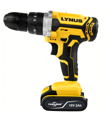 Aukštos kokybės akumuliatorinis gręžtuvas su dviem baterijomis