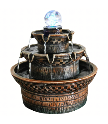 Dekoratyvinė stalo fontanas su LED ir pompa