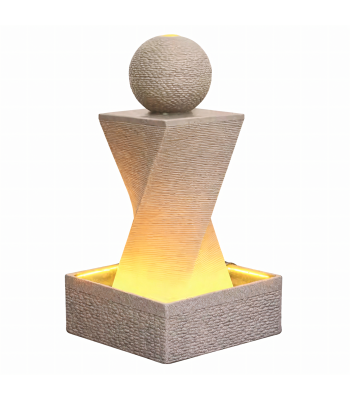 Fontana Sodo Namų Didelė 125cm Dekoracija Skulptūra Kamuolys Led Modernus Terasa