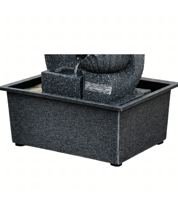 dekoratyvinis stalinis sodo fontanas su led apšvietimu 30 x 15,5 x 21 cm