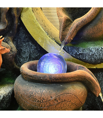 dekoratyvinė vandens sienelė fontanas 184x120x44 cm