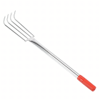 Metalinės sodo letenėlės grėbimui ir purenimui, 4 dantys, 56 cm