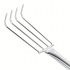 Metalinis sodo grėbliukas su 4 dantimis, 56 cm