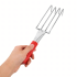 metalinis sodo grėbliukas su 4 dantimis, 32 cm