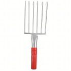 Metalinis sodo grėbliukas su 6 dantimis, 32 cm