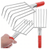 Metalinis sodo grėbliukas su 6 dantimis, 32 cm