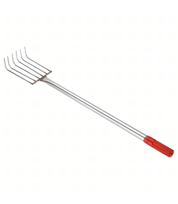 Sodo grėbliukas metalinis, 6 dantų, 56 cm