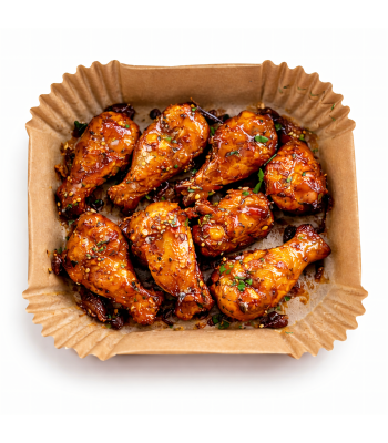 100 popierinių įdėklų karšto oro gruzdintuvei 23 x 23 cm