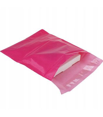 kurjeriniai maišeliai tamsiai rožiniai fuksijos spalvos 500 x 600 mm, 50 vnt.