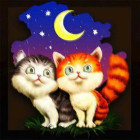 deimantinės mozaikos rinkinys 5d su kačiukų motyvu 20 x 20 cm