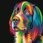 deimantinės mozaikos rinkinys 5d šuo 20 x 20 cm