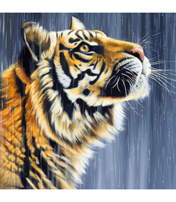 deimantinės mozaikos rinkinys 5d tigras 20 x 20 cm