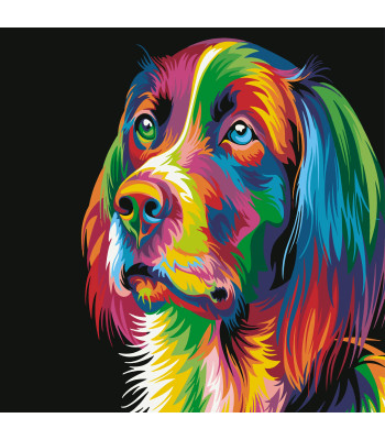 deimantinės mozaikos rinkinys 5d šuo 30 x 30 cm