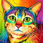 deimantinės mozaikos rinkinys 5d spalvotas katinas 30 x 30 cm