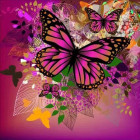 deimantinės mozaikos rinkinys 5d spalvotas drugelis 30 x 40 cm