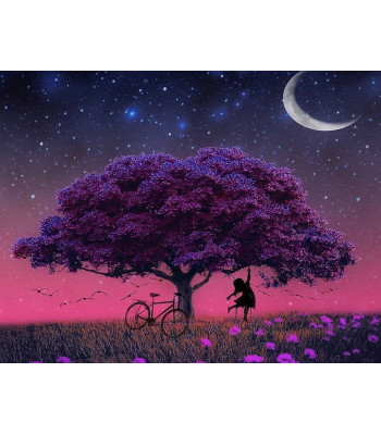 deimantinės mozaikos rinkinys 5d medis 30 x 40 cm