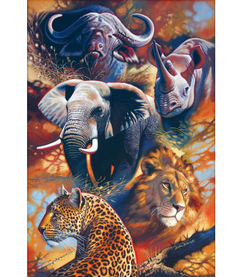 deimantinės mozaikos rinkinys 5d gyvūnai 50 x 65 cm