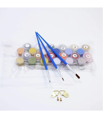 tapyba pagal skaičius su rėmu eifelio bokštas 40 x 30 cm