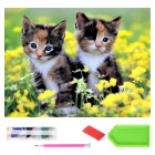deimantinės mozaikos rinkinys „maži kačiukai“ 120 x 60 cm