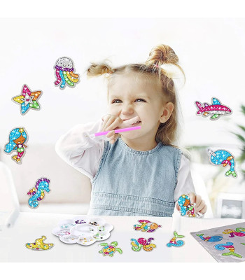 deimantinių lipdukų 5d mozaikos rinkinys vaikams