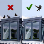 nerūdijančio plieno spyglių rinkinys nuo paukščių, 3200 vnt., 50 cm