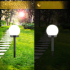 3 saulės energijos sodo šviestuvų girlianda su LED rutuliais