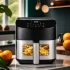 30 vnt. karšto oro gruzdintuvės „Air Fryer“ 6 l, 1500 w, 8 programos