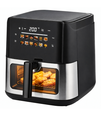 bekvapė gruzdintuvė air fryer 8 l 1700 w su 12 programų