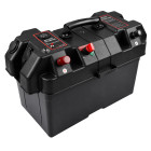 12 V akumuliatoriaus dėžė su voltmetru ir 2 USB jungtimis