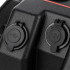 12 V akumuliatoriaus dėžė su voltmetru ir 2 USB jungtimis