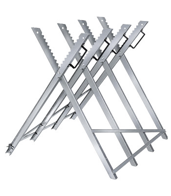 Sulankstomas metalinis stovas medienai pjauti 83 x 83 x 78 cm