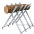 Sulankstomas metalinis stovas medienai pjauti 83 x 83 x 78 cm